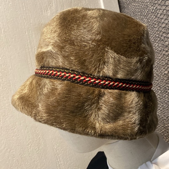 Vintage 60s Men's Winter Faux Fur Russian Style with Ear Flaps Sz Large - Picture 3 of 7